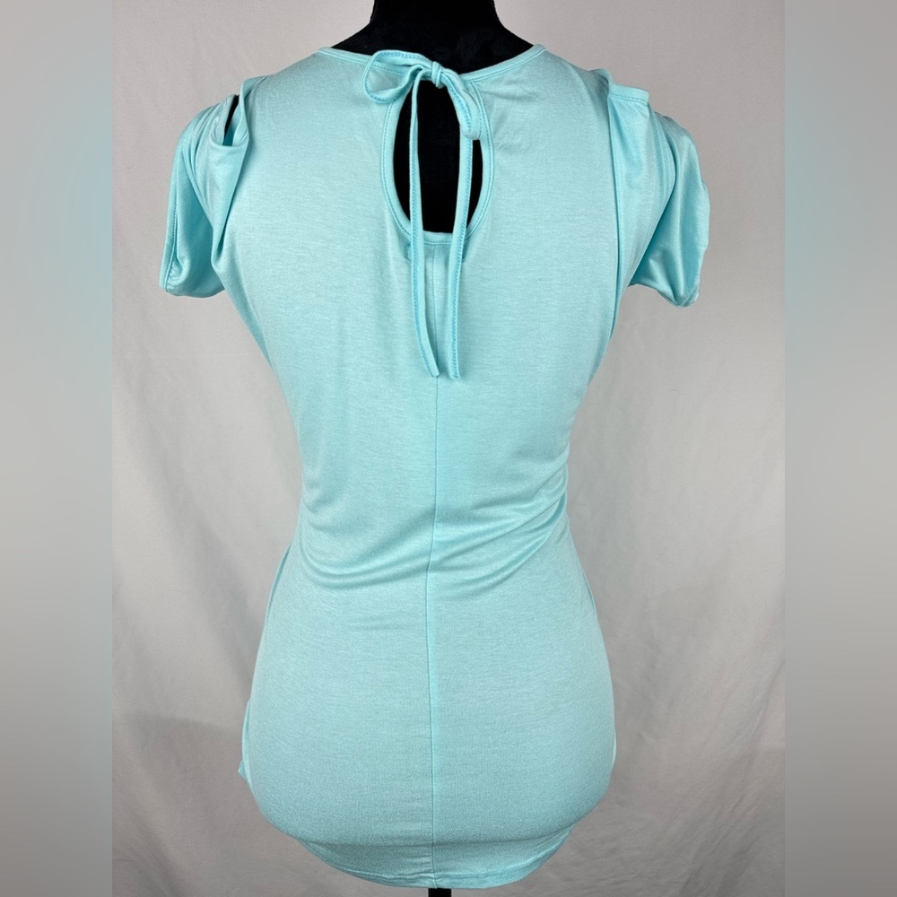 NWT Miselom Peek A Boo Short Sleeve Top - Picture 3 of 8